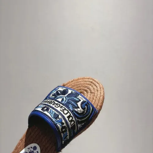 Replica Dolce & Gabbana D&G Slippers For Women #1409671 $88.00 USD for Wholesale