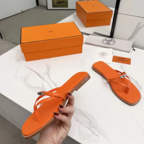 Replica Hermes Slippers For Women #1409942 $82.00 USD for Wholesale