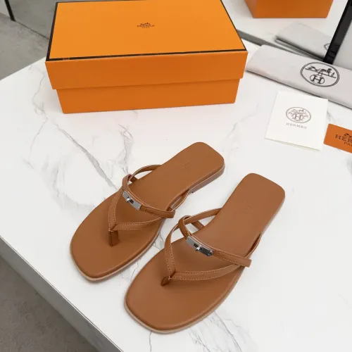 Replica Hermes Slippers For Women #1409943 $82.00 USD for Wholesale