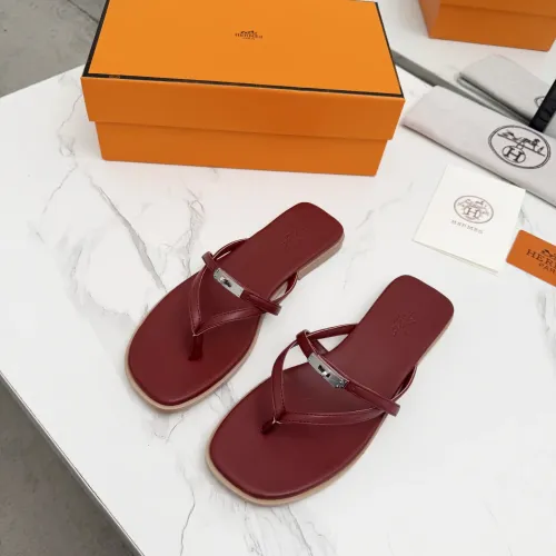 Replica Hermes Slippers For Women #1409945 $82.00 USD for Wholesale