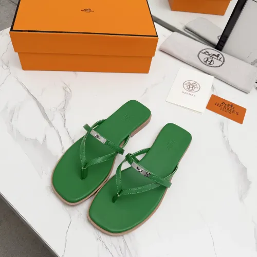 Replica Hermes Slippers For Women #1409946 $82.00 USD for Wholesale