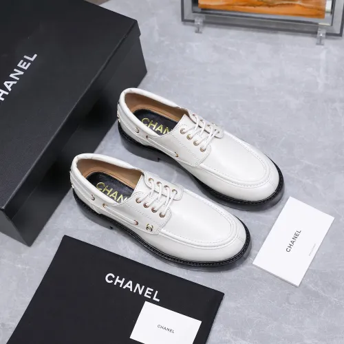 Replica Chanel Leather Shoes For Women #1410023 $122.00 USD for Wholesale
