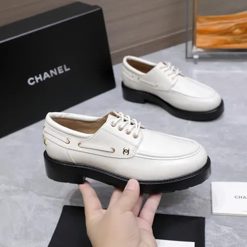 Replica Chanel Leather Shoes For Women #1410023 $122.00 USD for Wholesale