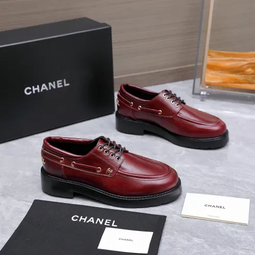Replica Chanel Leather Shoes For Women #1410024 $122.00 USD for Wholesale