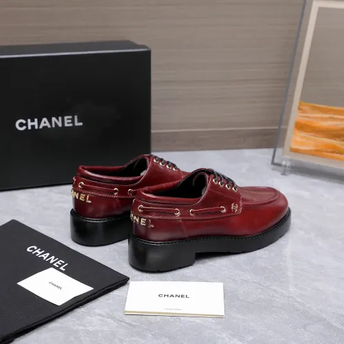 Replica Chanel Leather Shoes For Women #1410024 $122.00 USD for Wholesale
