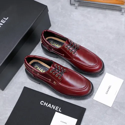 Replica Chanel Leather Shoes For Women #1410024 $122.00 USD for Wholesale