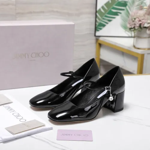 Jimmy Choo High-Heeled Shoes For Women #1410077 $115.00 USD, Wholesale Replica Jimmy Choo High-Heeled Shoes
