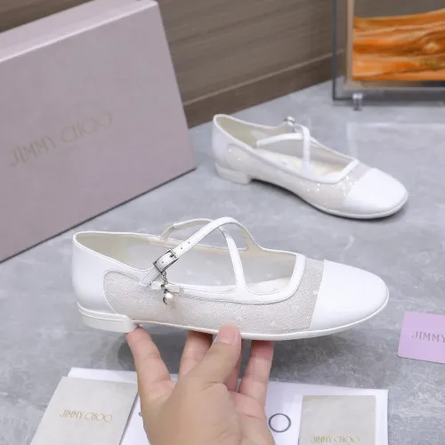 Replica Jimmy Choo Flat Shoes For Women #1410086 $108.00 USD for Wholesale