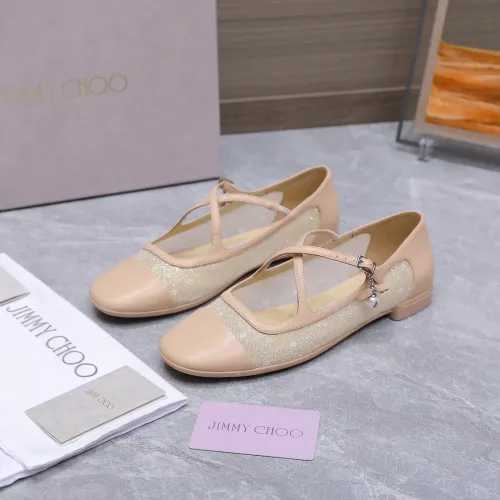 Jimmy Choo Flat Shoes For Women #1410087 $108.00 USD, Wholesale Replica Jimmy Choo Flat Shoes