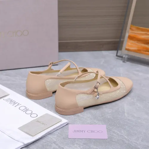 Replica Jimmy Choo Flat Shoes For Women #1410087 $108.00 USD for Wholesale