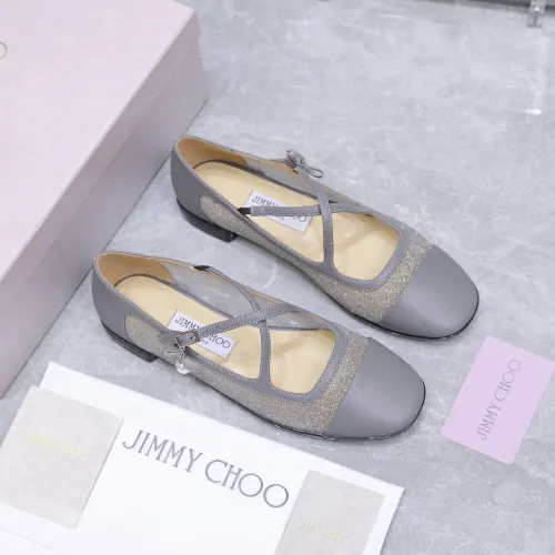 Replica Jimmy Choo Flat Shoes For Women #1410088 $108.00 USD for Wholesale