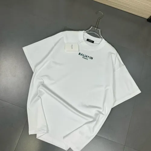 Balmain T-Shirts Short Sleeved For Unisex #1410217 $32.00 USD, Wholesale Replica Balmain T-Shirts