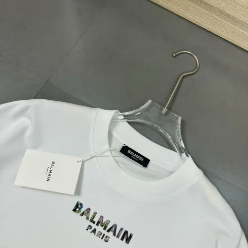 Replica Balmain T-Shirts Short Sleeved For Unisex #1410217 $32.00 USD for Wholesale