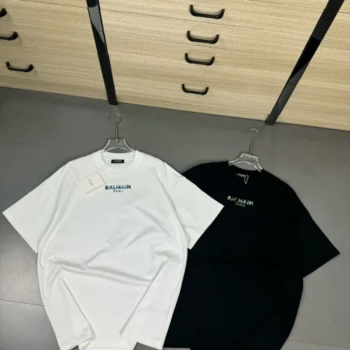 Replica Balmain T-Shirts Short Sleeved For Unisex #1410218 $32.00 USD for Wholesale