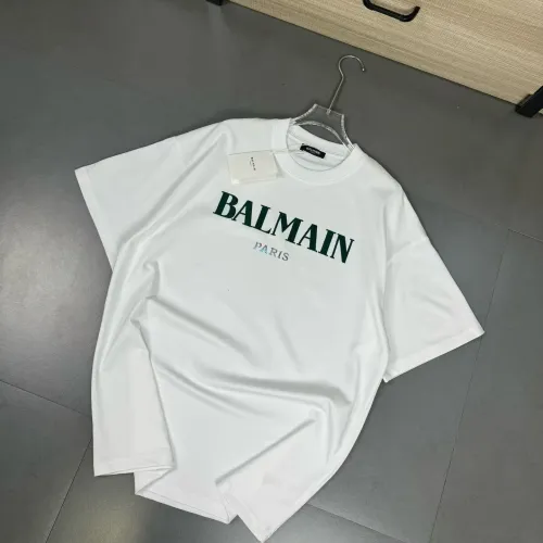 Balmain T-Shirts Short Sleeved For Unisex #1410219 $32.00 USD, Wholesale Replica Balmain T-Shirts