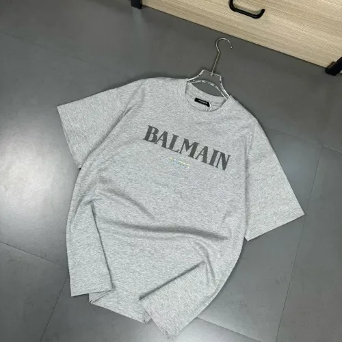 Balmain T-Shirts Short Sleeved For Unisex #1410220 $32.00 USD, Wholesale Replica Balmain T-Shirts