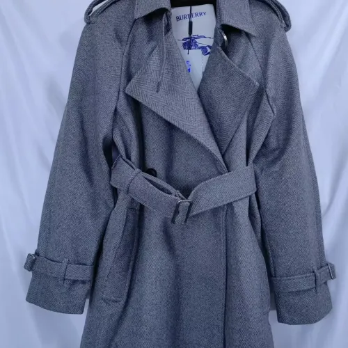Burberry Trench Coat Long Sleeved For Women #1410234 $192.00 USD, Wholesale Replica Burberry Trench Coat