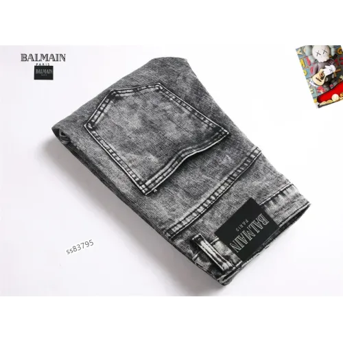 Replica Balmain Jeans For Men #1410422 $48.00 USD for Wholesale