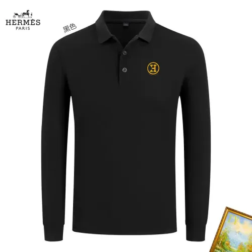 Hermes T-Shirts Long Sleeved For Men #1410464 $40.00 USD, Wholesale Replica Hermes T-Shirts