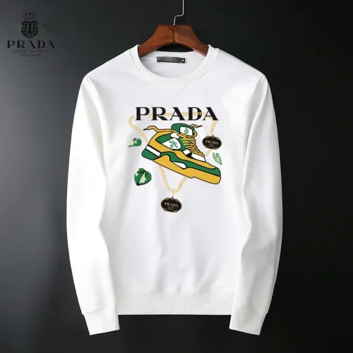 Prada Hoodies Long Sleeved For Men #1410508 $40.00 USD, Wholesale Replica Prada Hoodies