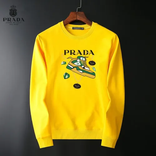 Prada Hoodies Long Sleeved For Men #1410509 $40.00 USD, Wholesale Replica Prada Hoodies