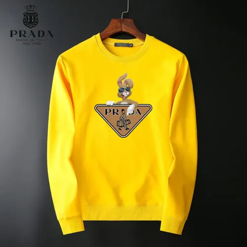 Prada Hoodies Long Sleeved For Men #1410551 $40.00 USD, Wholesale Replica Prada Hoodies