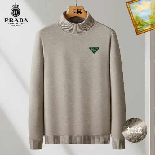 Prada Sweaters Long Sleeved For Men #1410673 $48.00 USD, Wholesale Replica Prada Sweaters