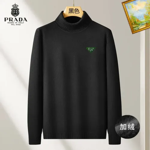 Prada Sweaters Long Sleeved For Men #1410675 $48.00 USD, Wholesale Replica Prada Sweaters