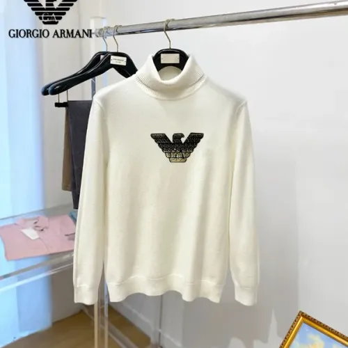 Armani Sweaters Long Sleeved For Men #1410752 $42.00 USD, Wholesale Replica Armani Sweaters
