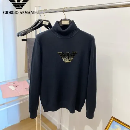 Armani Sweaters Long Sleeved For Men #1410753 $42.00 USD, Wholesale Replica Armani Sweaters