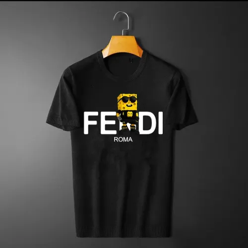 Replica Fendi T-Shirts Short Sleeved For Men #1410929 $45.00 USD for Wholesale