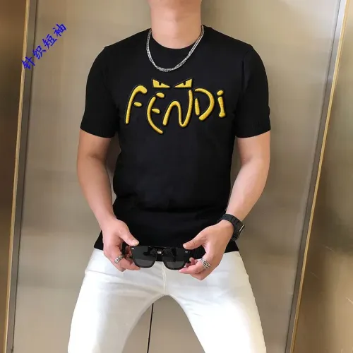 Fendi T-Shirts Short Sleeved For Men #1410938 $45.00 USD, Wholesale Replica Fendi T-Shirts