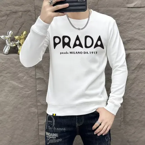 Prada Hoodies Long Sleeved For Men #1410964 $48.00 USD, Wholesale Replica Prada Hoodies