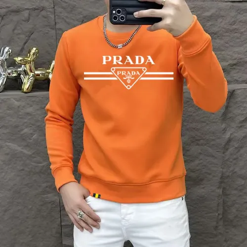 Prada Hoodies Long Sleeved For Men #1410992 $48.00 USD, Wholesale Replica Prada Hoodies