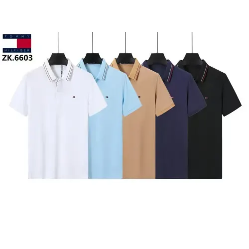 Replica Tommy Hilfiger TH T-Shirts Short Sleeved For Men #1411078 $38.00 USD for Wholesale