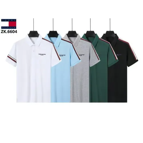 Replica Tommy Hilfiger TH T-Shirts Short Sleeved For Men #1411084 $38.00 USD for Wholesale