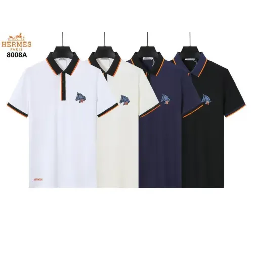 Replica Hermes T-Shirts Short Sleeved For Men #1411099 $38.00 USD for Wholesale