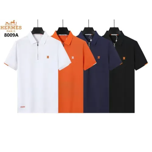 Replica Hermes T-Shirts Short Sleeved For Men #1411111 $38.00 USD for Wholesale