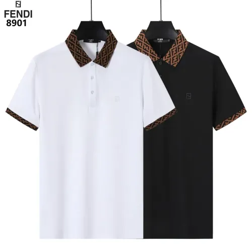 Replica Fendi T-Shirts Short Sleeved For Men #1411260 $38.00 USD for Wholesale