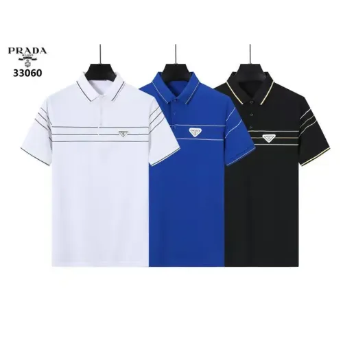 Replica Prada T-Shirts Short Sleeved For Men #1411268 $38.00 USD for Wholesale