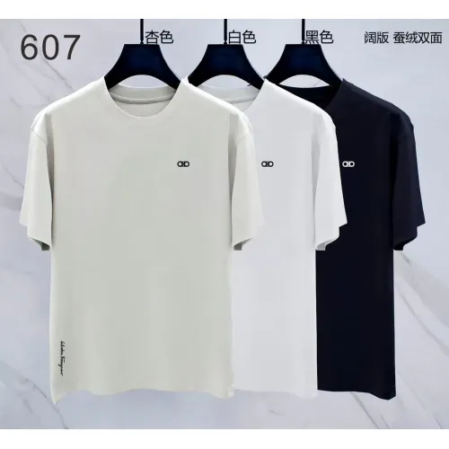 Replica Salvatore Ferragamo T-Shirts Short Sleeved For Men #1411371 $38.00 USD for Wholesale