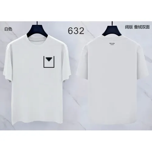 Prada T-Shirts Short Sleeved For Men #1411390 $38.00 USD, Wholesale Replica Prada T-Shirts