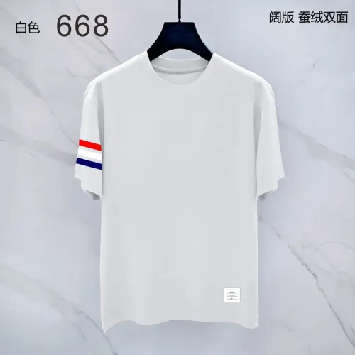 Thom Browne TB T-Shirts Short Sleeved For Men #1411408 $38.00 USD, Wholesale Replica Thom Browne TB T-Shirts