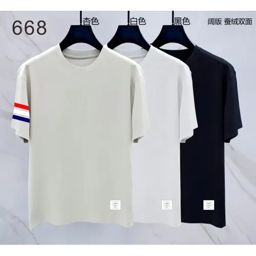 Replica Thom Browne TB T-Shirts Short Sleeved For Men #1411409 $38.00 USD for Wholesale