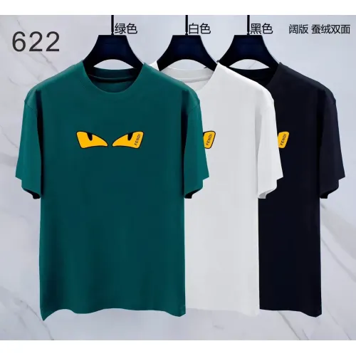 Replica Fendi T-Shirts Short Sleeved For Men #1411413 $38.00 USD for Wholesale