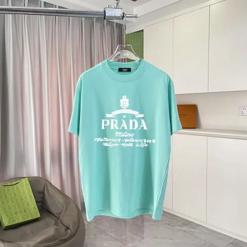 Prada T-Shirts Short Sleeved For Unisex #1411693 $42.00 USD, Wholesale Replica Prada T-Shirts