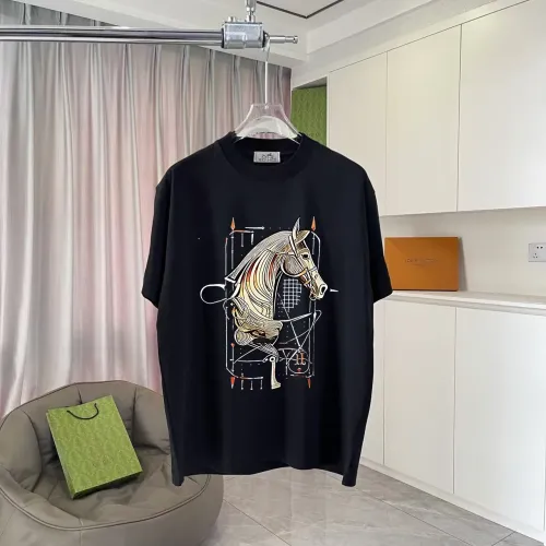 Hermes T-Shirts Short Sleeved For Unisex #1411924 $42.00 USD, Wholesale Replica Hermes T-Shirts