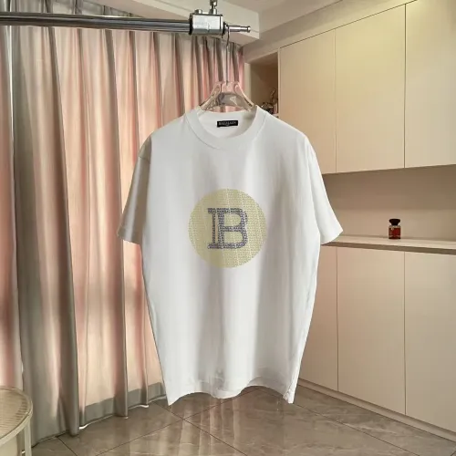 Balmain T-Shirts Short Sleeved For Unisex #1411938 $45.00 USD, Wholesale Replica Balmain T-Shirts