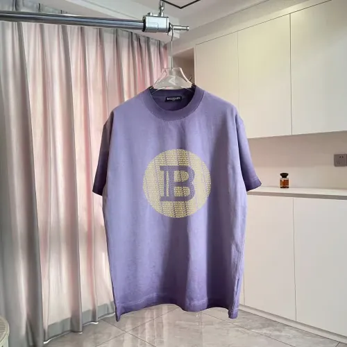 Balmain T-Shirts Short Sleeved For Unisex #1411939 $45.00 USD, Wholesale Replica Balmain T-Shirts