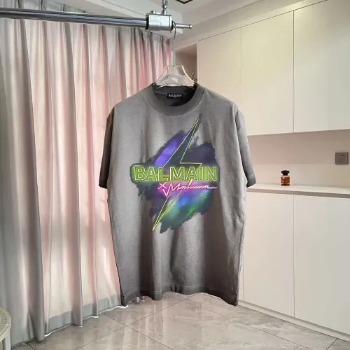 Balmain T-Shirts Short Sleeved For Unisex #1411944 $45.00 USD, Wholesale Replica Balmain T-Shirts